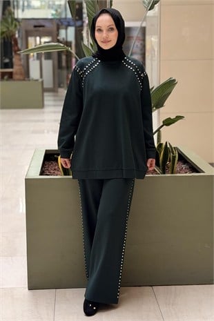 Ceremony Bluz Ve Pantolonu Çakma Detaylı Luna Takım