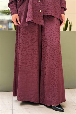 Nuss Random Jakar Desenli Gömlek Pantolon Takım