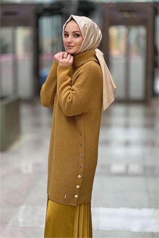 Missdalida Yanları Düğmeli Selanik Tunik