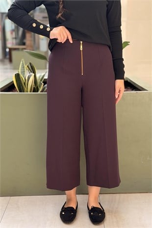 Sentez Kısa Geniş Paça Pantolon