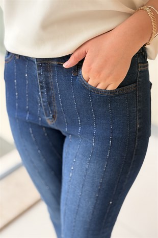 Mahal Cascade Denim Pantolon