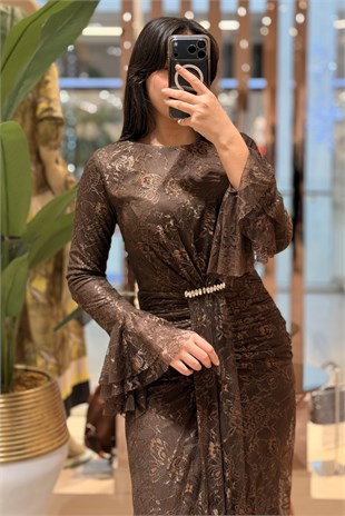 Fashion Night Lez Dantel Abiye Elbise