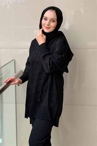 Nuss Ribanalı Jakar Tunik