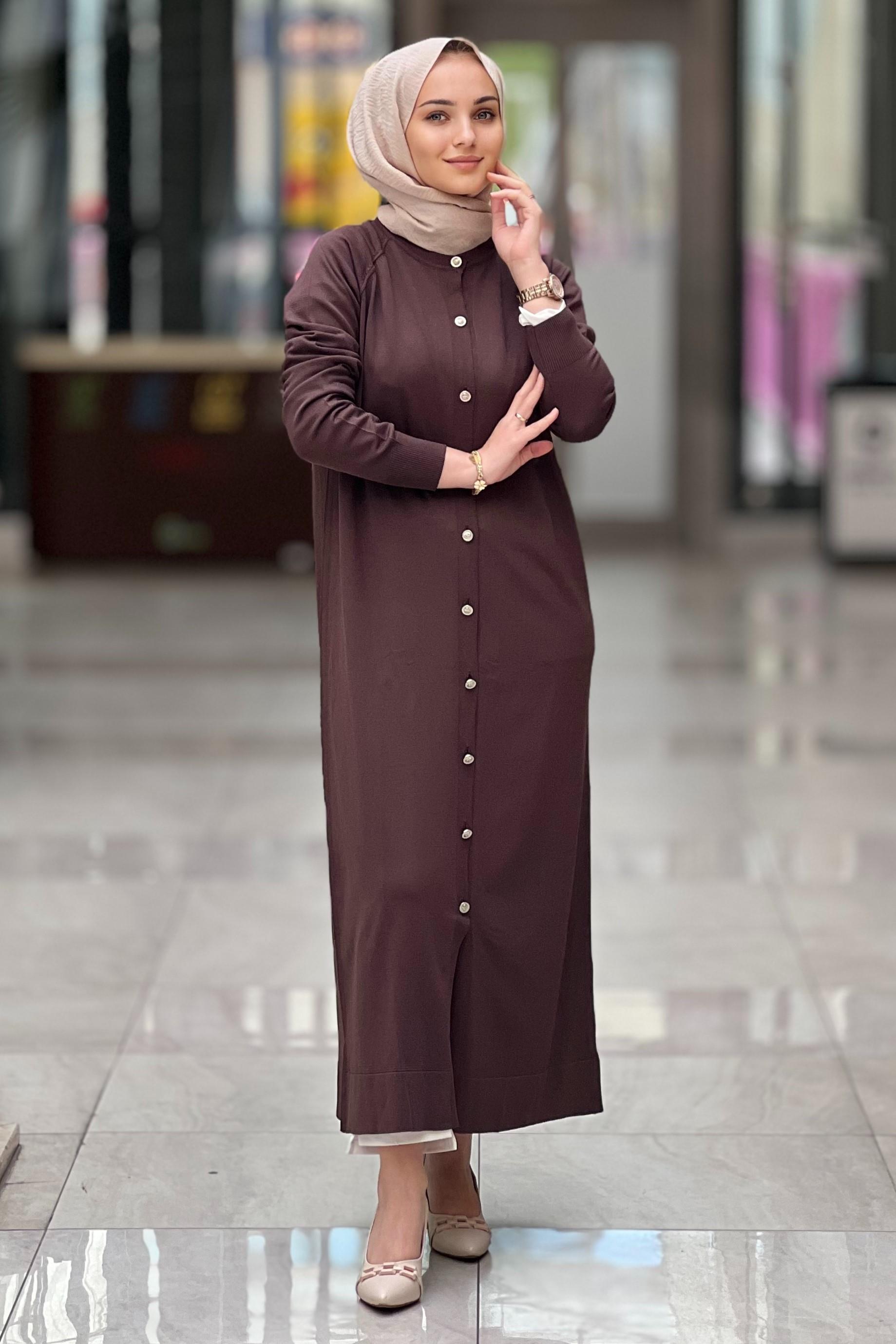 Nuss Basic Uzun Merserize Hırka