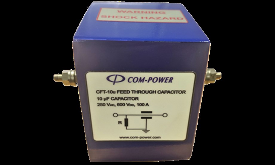 Com-Power MIL-STD ve DO-160 için 10 uF Geçiş Kondansatörü CFT-10 Faz