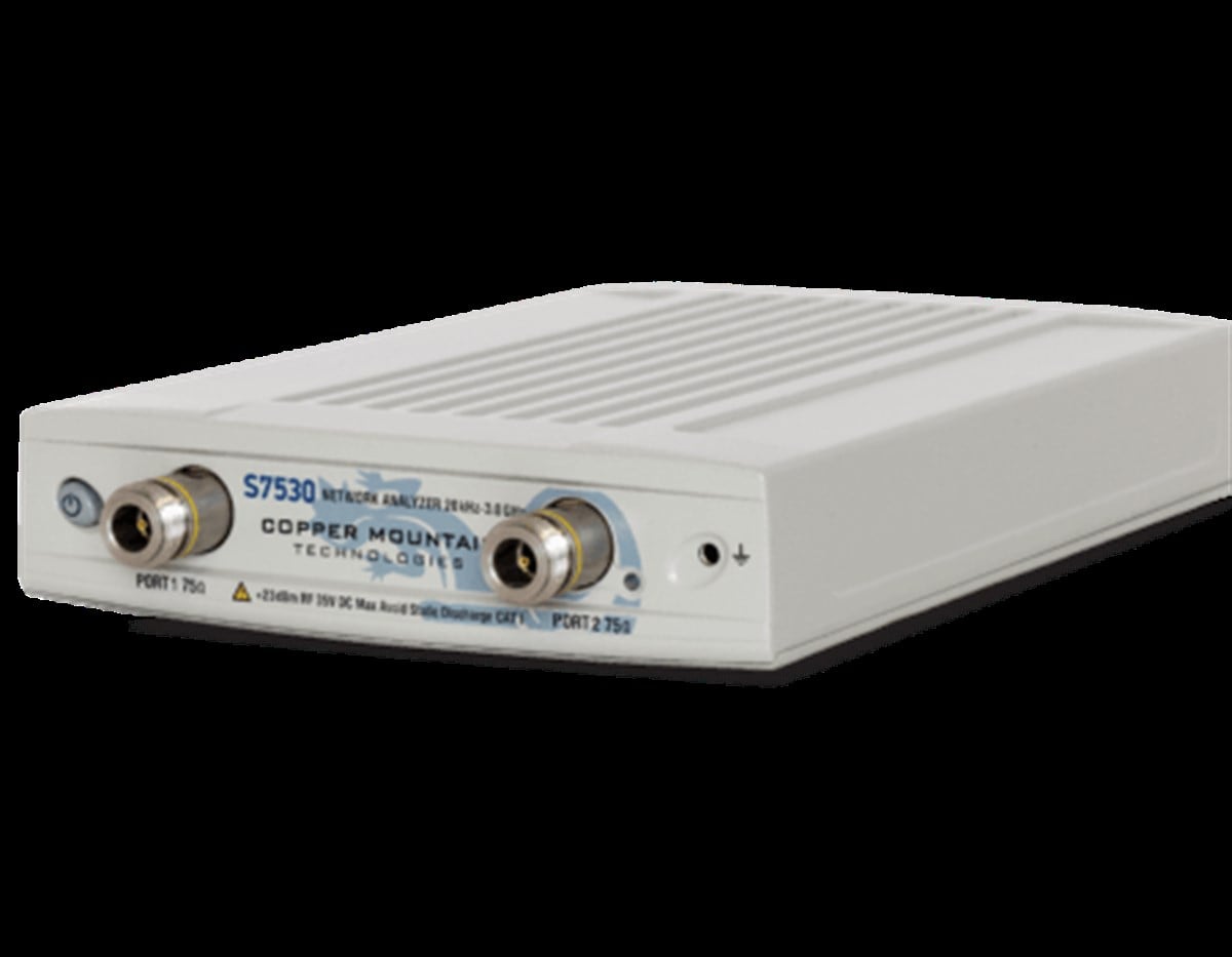 Copper Mountain Tech S7530 2-Port 75 Ohm 3.0 GHz VNA