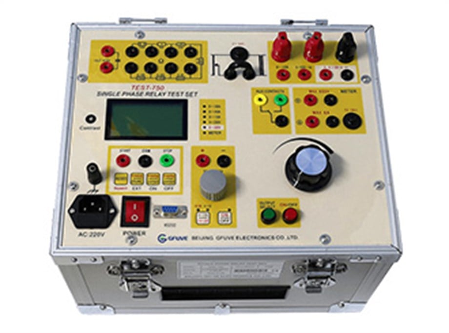 GFUVE TEST-750 SINGLE PHASE MICROCOMPUTOR PROTECTION RELAY TEST SET TEST-750 TEK FAZLI MİKROBİLGİSAYAR KORUMA RÖLESİ TEST SETİ