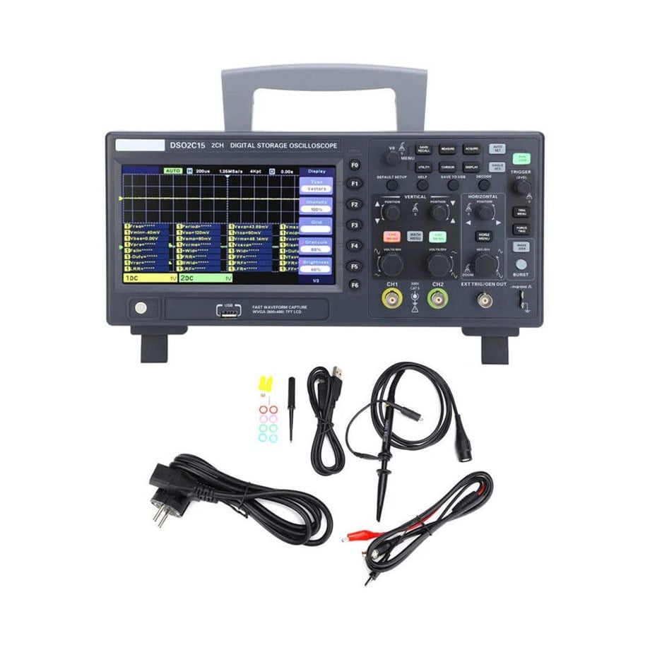Hantek DSO2D15 2 Kanal Dijital Osiloskop 150MHz 1GS/s