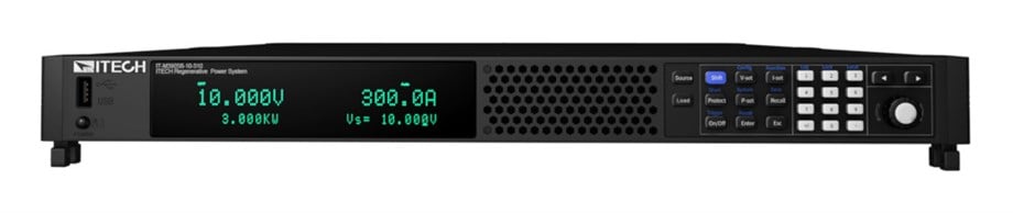 ITECH IT-M3901B-10-170 Rejeneratif Güç Sistemi 10V/ -120~170A/ -1200~1700W, Tek Faz