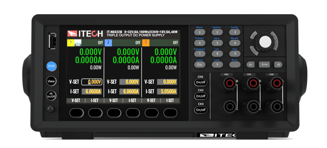 ITECH IT-N6322B 245W 32V 6A Üç Kanallı Programlanabilir DC Güç Kaynağı