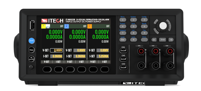 ITECH IT-N6332A 445W 32V 10A Üç Kanallı Programlanabilir DC Güç Kaynağı 