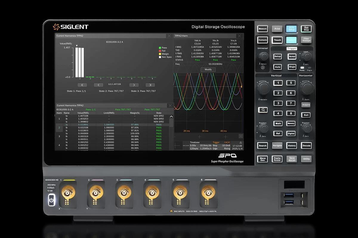 SDS5106X HD 1 GHz 6 Kanallı 12 Bit 5 GSa/s Dijital Osiloskop