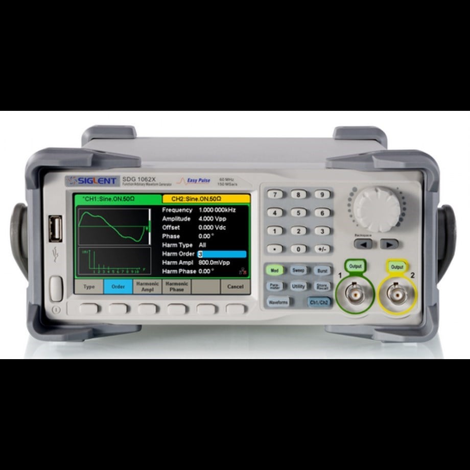Siglent SDG1062X 60MHz 14 bit Fonksiyon / Keyfi Dalga Biçimi Jeneratörü