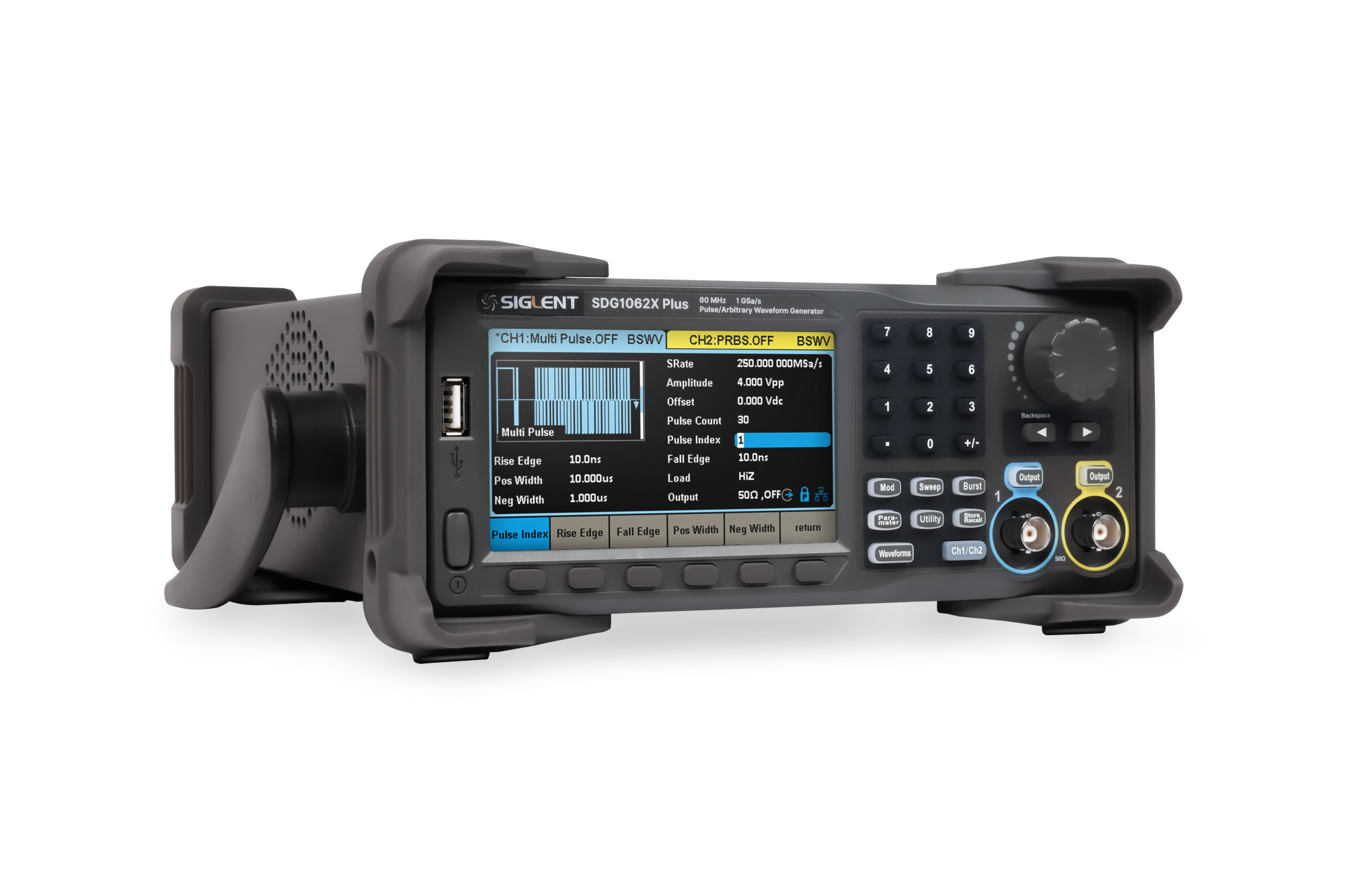 Siglent SDG1062X Plus 60MHz 16 bit Fonksiyon / Keyfi Dalga / Sinyal Jeneratörü