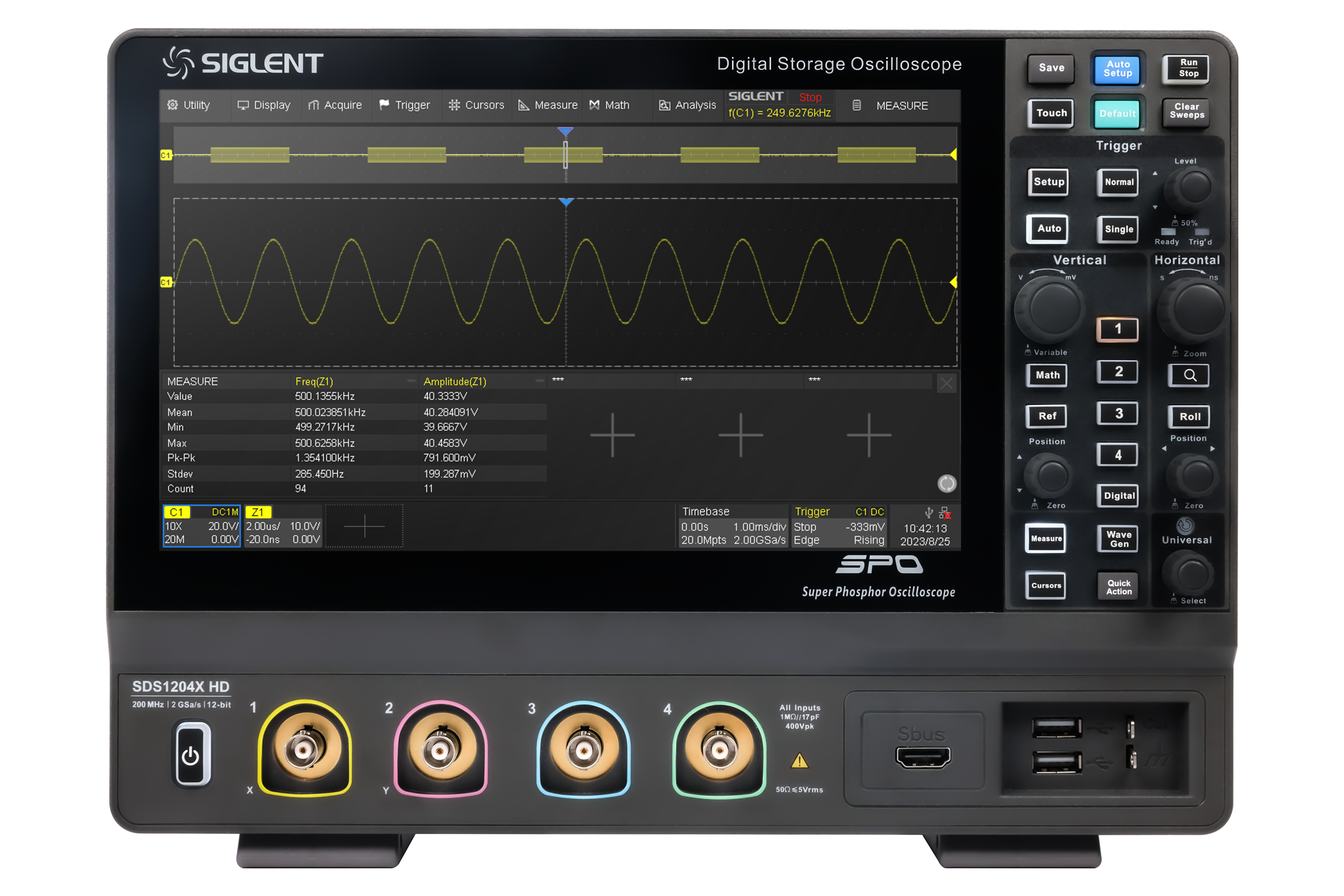 Siglent SDS1102X HD 100Mhz 2 Kanallı 12 Bit Osiloskop