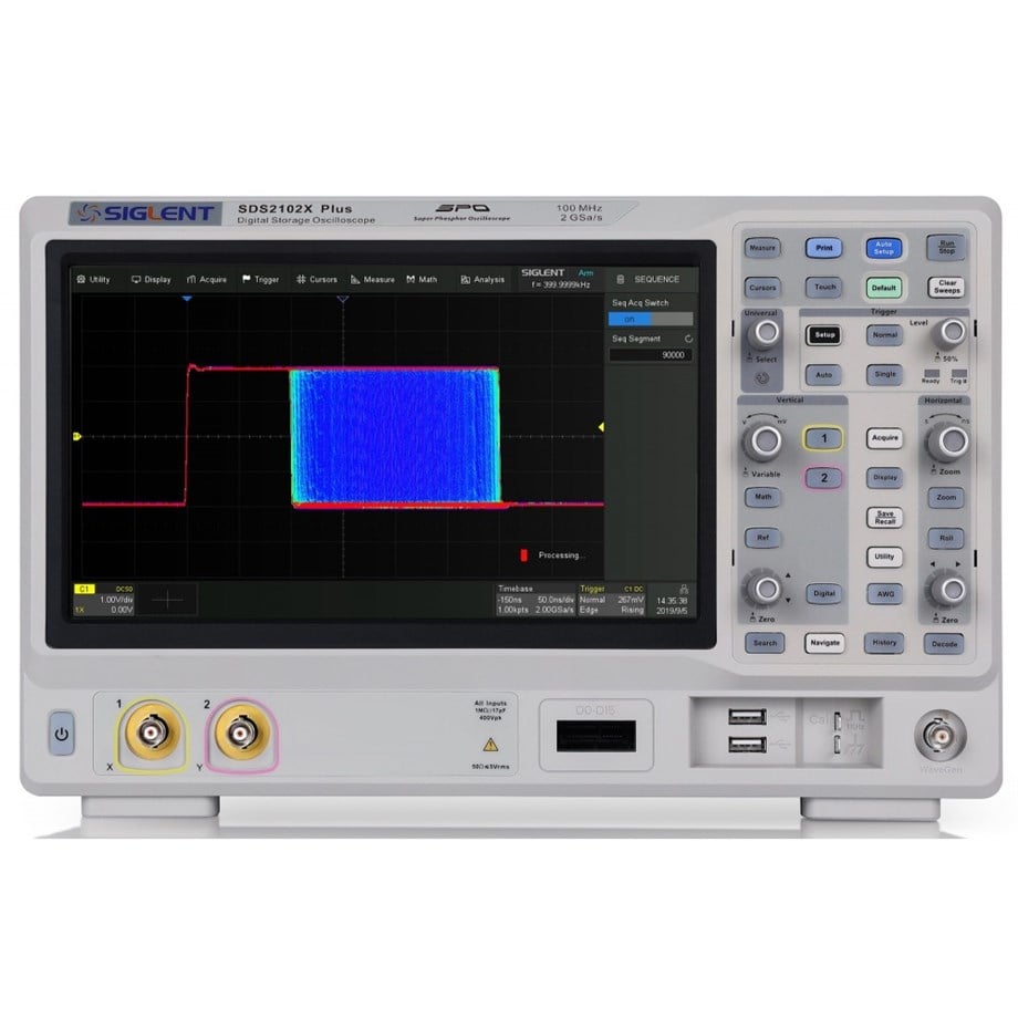 SIGLENT SDS2102X Plus 100MHz 2 kanallı dijital osiloskop
