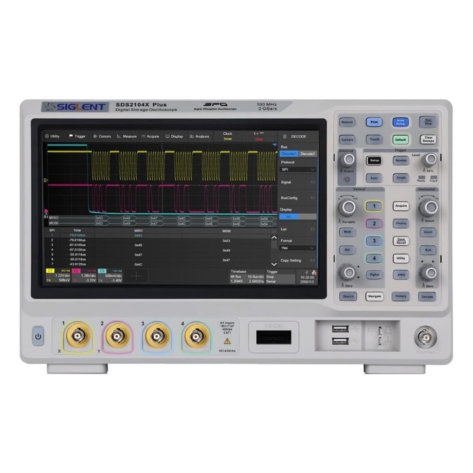 SIGLENT SDS2104X Plus 100MHz 4 kanallı dijital osiloskop