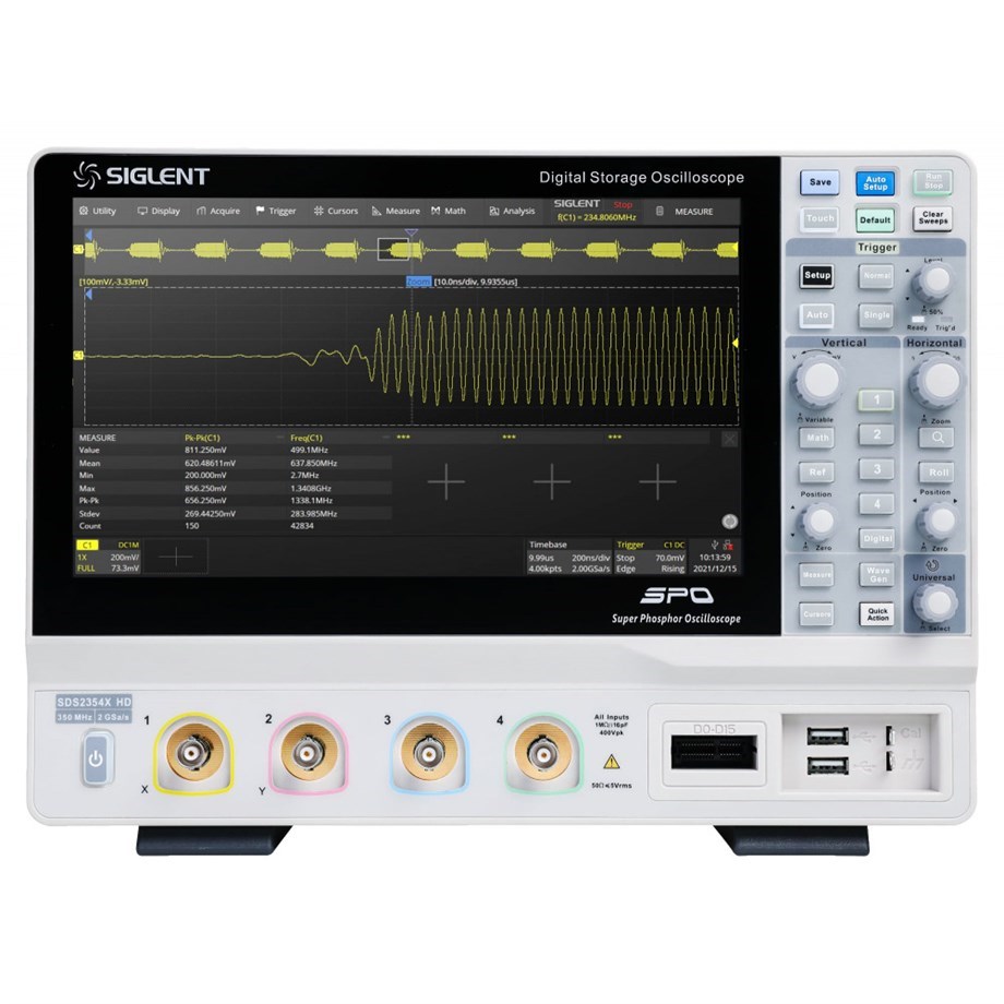 Siglent  SDS2354X HD Dijital Osiloskop 350MHz 12-bit