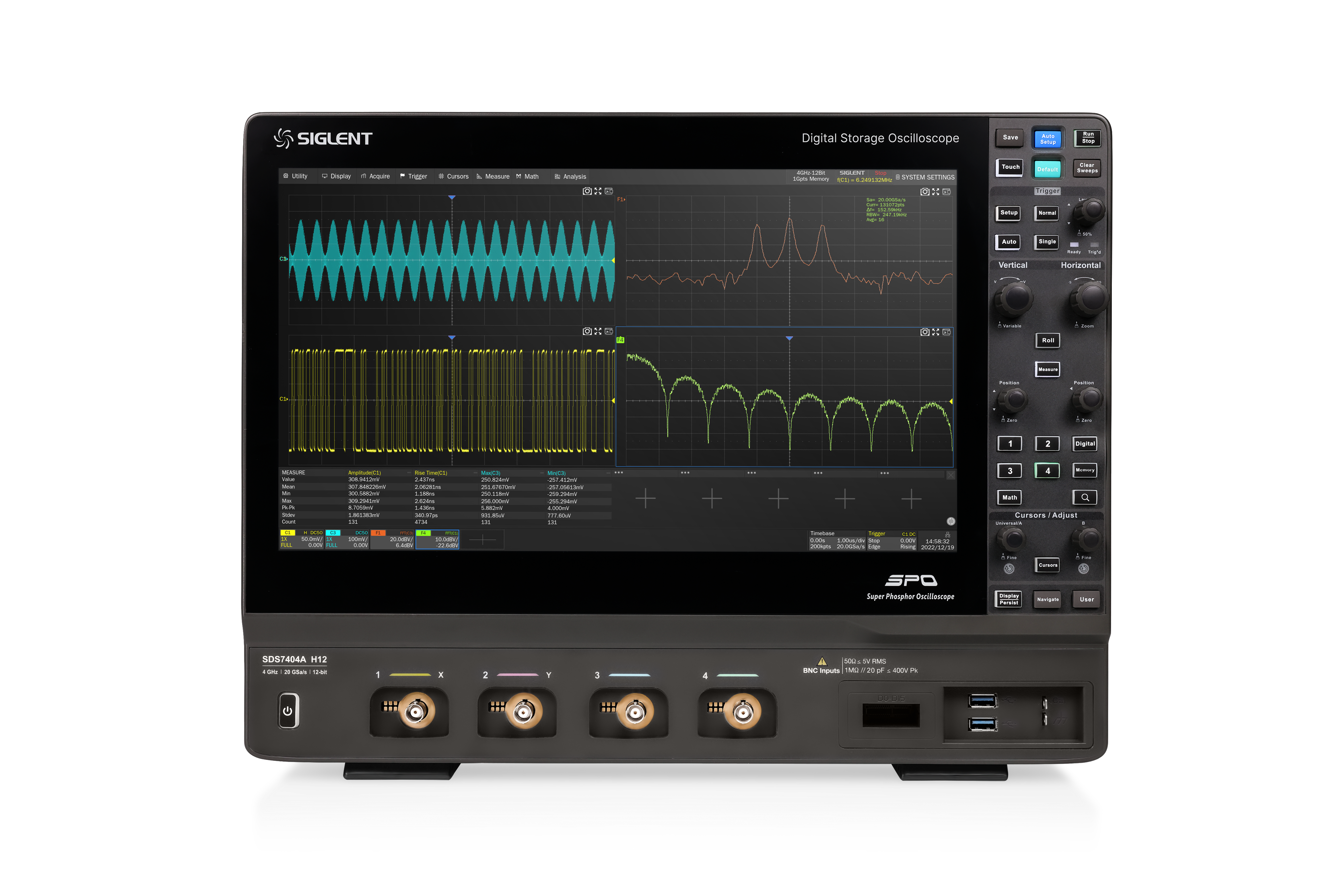 Siglent SDS7404A 4GHz 20Gs/s 500Mpts 4 Kanallı Osiloskop