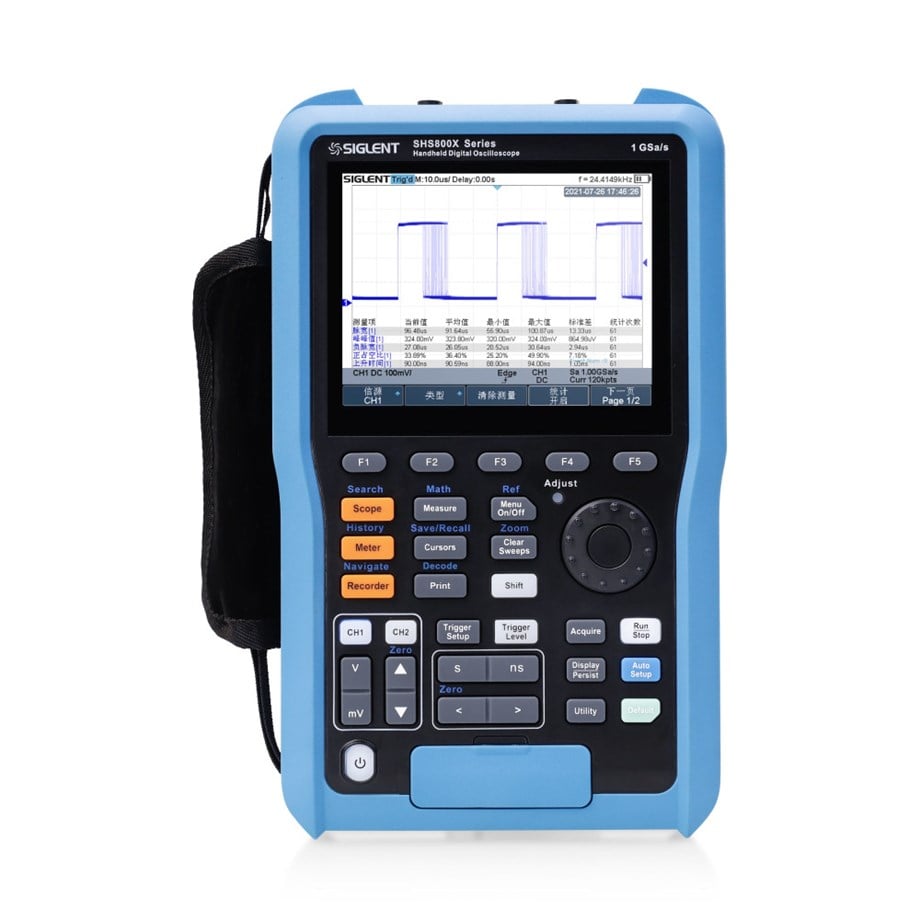 SIGLENT  SHS810X El tipi osiloskop 100MHz iki kanal