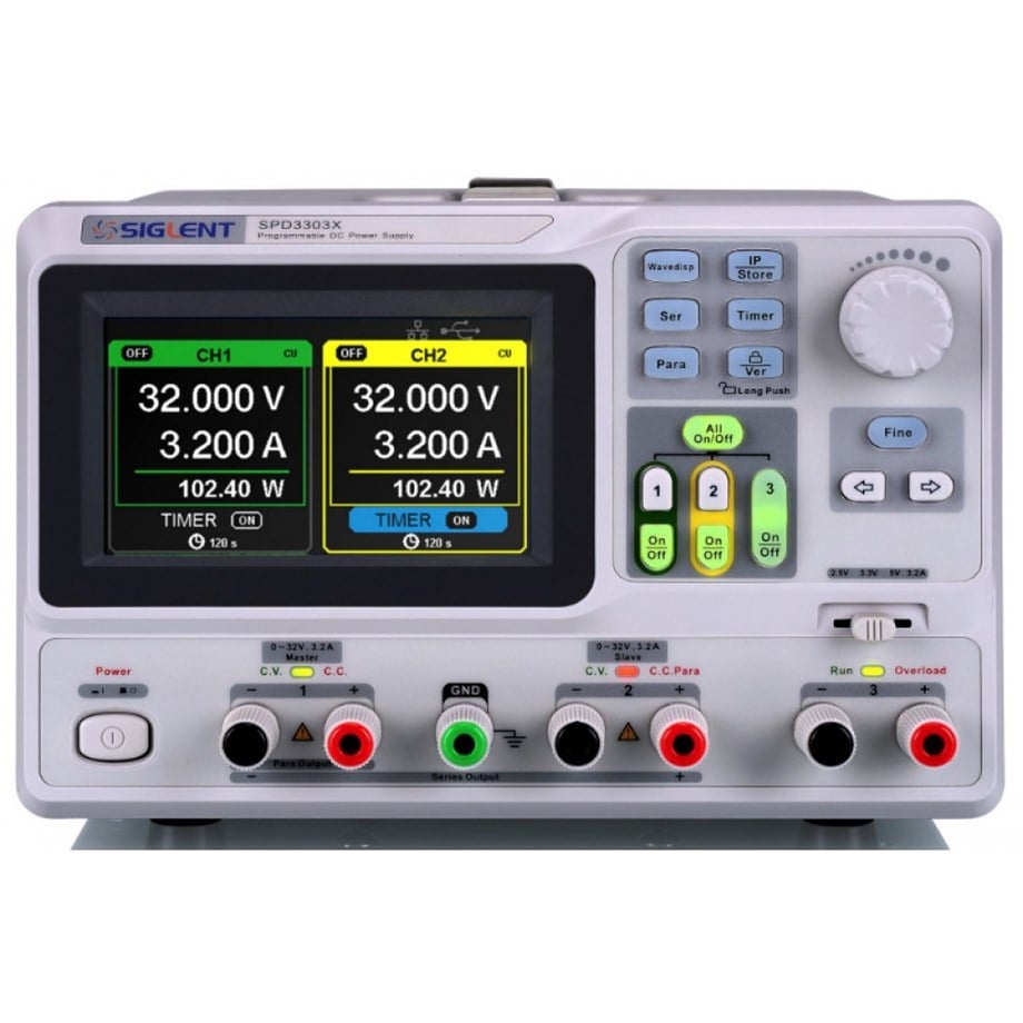 SIGLENT SPD3303X-E DC programlanabilir güç kaynağı, çözünürlük 10mV/10mA