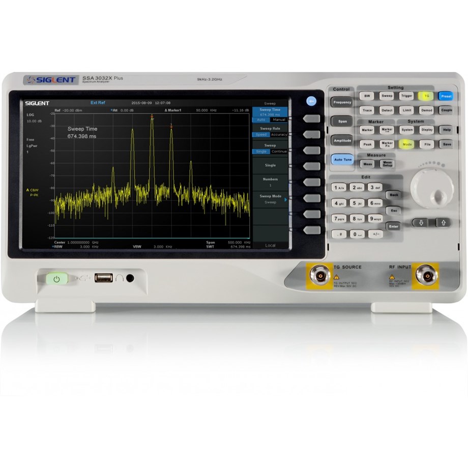 SIGLENT SSA3075X Plus TG ile 7.5GHz spektrum analizörü