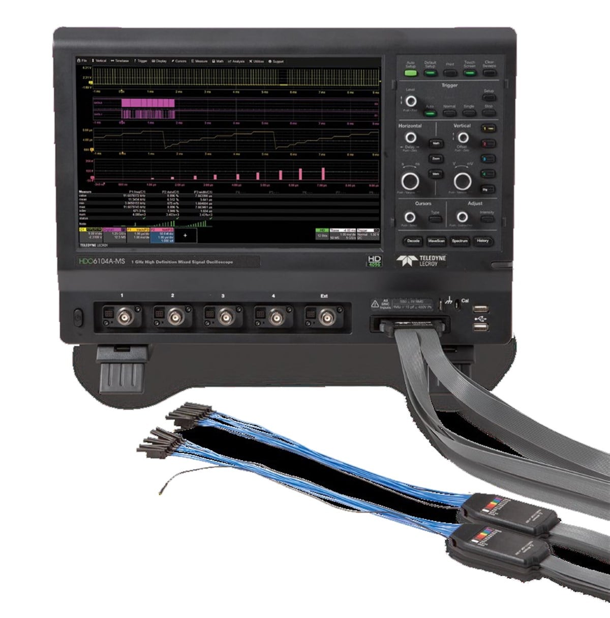 Teledyne LeCroy HDO6054A 500 MHz, 10 GS/s, 4 Ch, 50 Mpts/Ch 12-bit HD Osiloskop