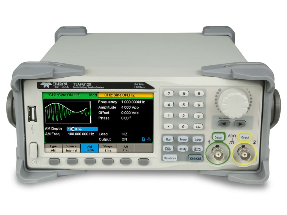 Teledyne Test Tools T3AFG120 / 120 MHz 2 Kanal 16bit Arbitrary Fonksiyon Sinyal Jeneratörü