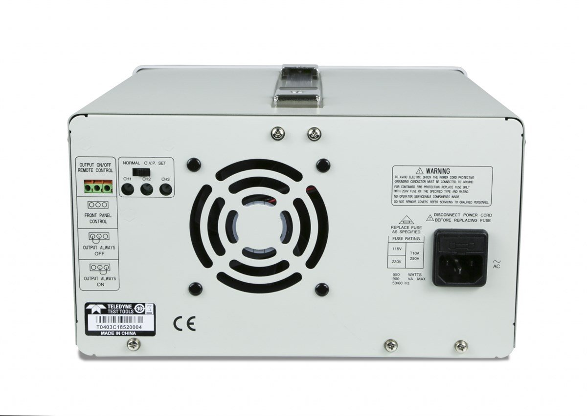 Teledyne Test Tools T3PS33006 / 375W 3Çıkışlı Çift Kademeli Anahtarlamalı (Switching) DC Güç Kaynağı