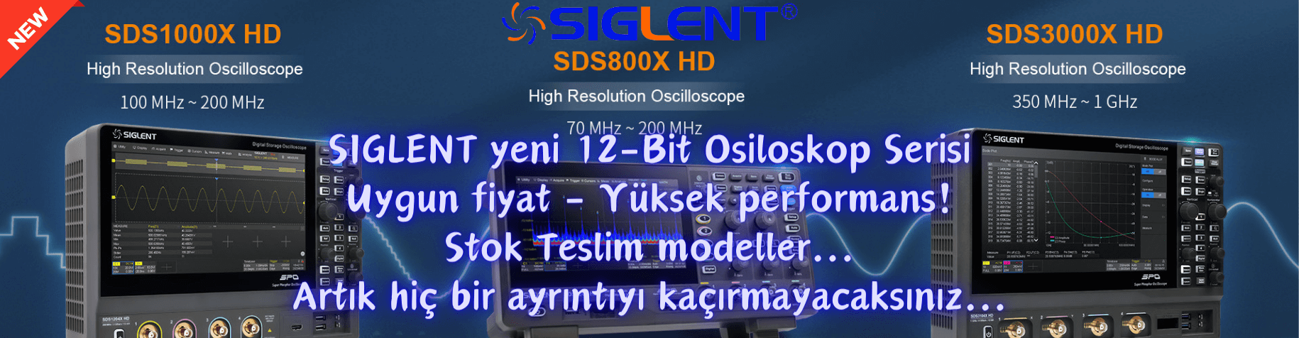 Siglent 12 bit serisi