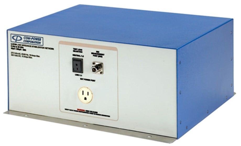 Com-Power CISPR 16 ve ANSI C63.4 için LISN 15 Amper LI-215A 9 kHz ila 30 MHzCISPR 16-1-2 / ANSI C63.4250 & 50 mikrohenry / 15 Amper