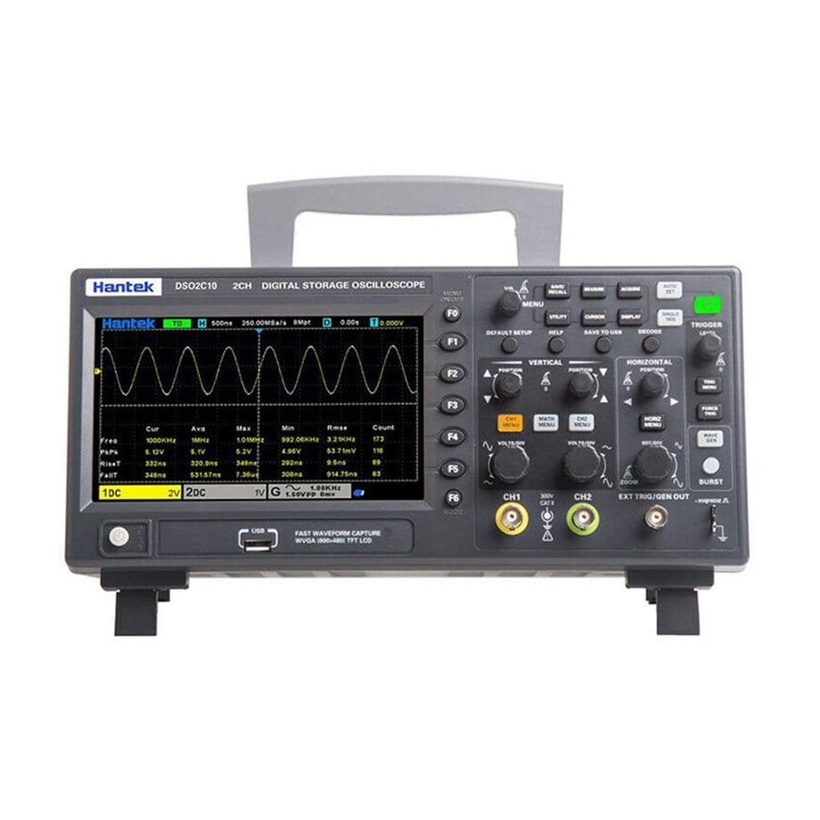 Hantek DSO2C10 2 Kanal Dijital Osiloskop 100MHz 1GS/s
