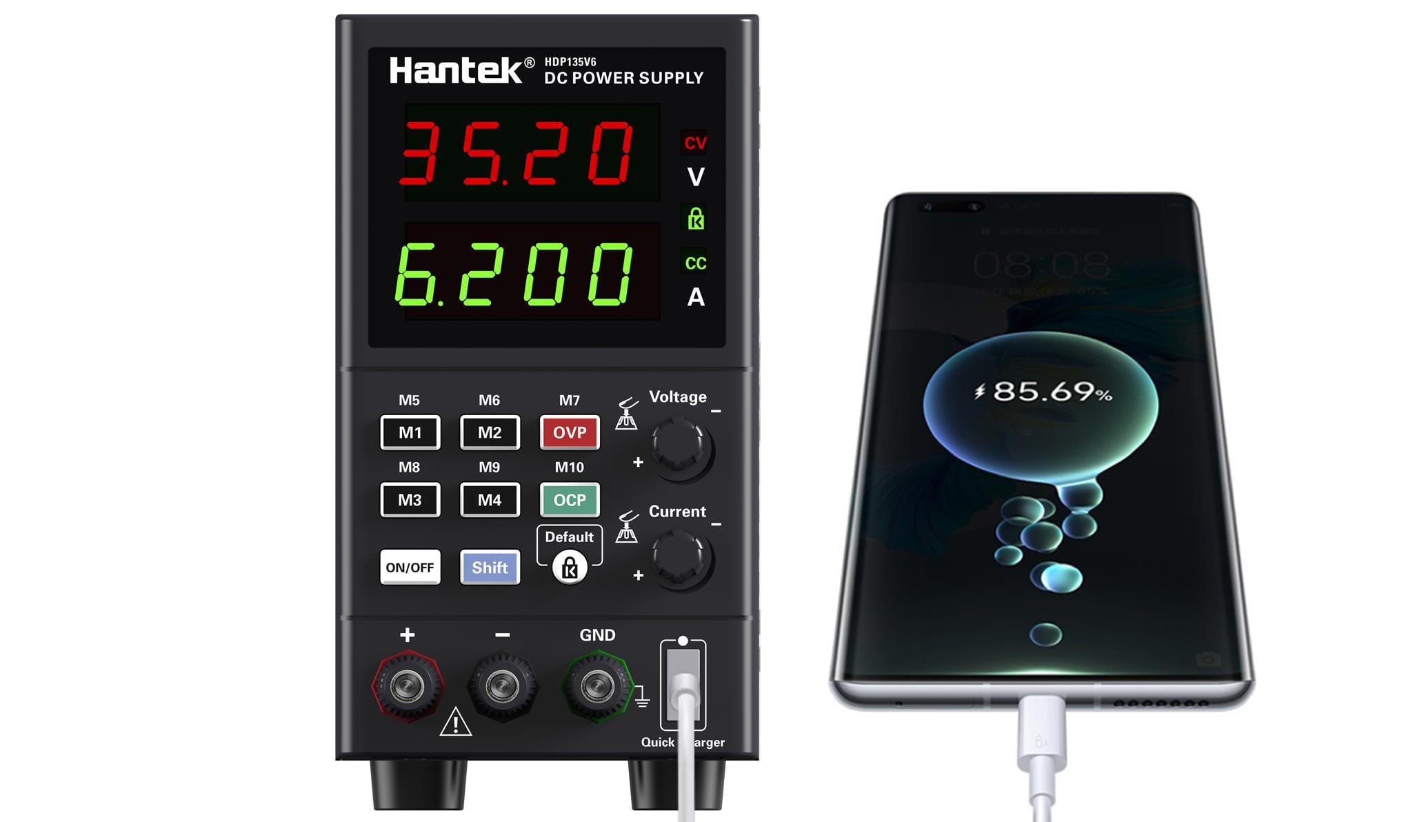 Hantek HDP135V6S 35V 6A Ayarlanabilir DC Güç Kaynağı