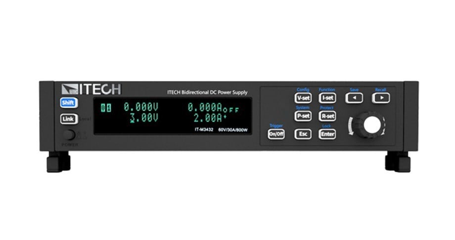 ITECH IT-M3412 Çift yönlü programlanabilir DC güç kaynağı 60V/30A/200W