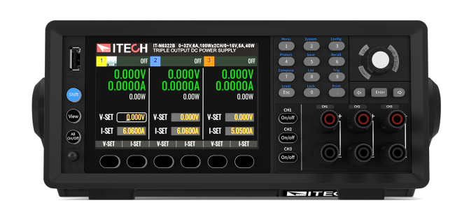 ITECH IT-N6322A 245W 32V 6A Üç Kanallı Programlanabilir DC Güç Kaynağı