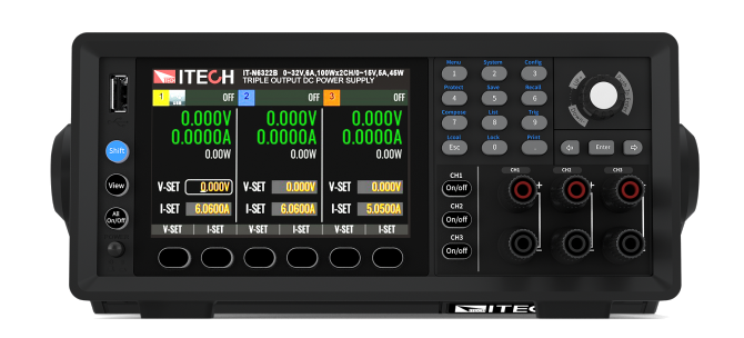 ITECH IT-N6322A 245W 32V 6A Üç Kanallı Programlanabilir DC Güç Kaynağı
