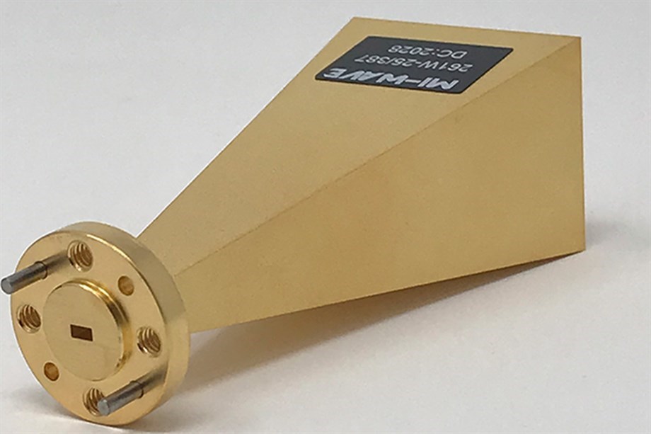 Mı-Wave WR-10 Standard Gain Horn Antennas | 10 dBi Gain WR-10 Standart Kazançlı Boynuz Antenler | 10 dBi Kazanç