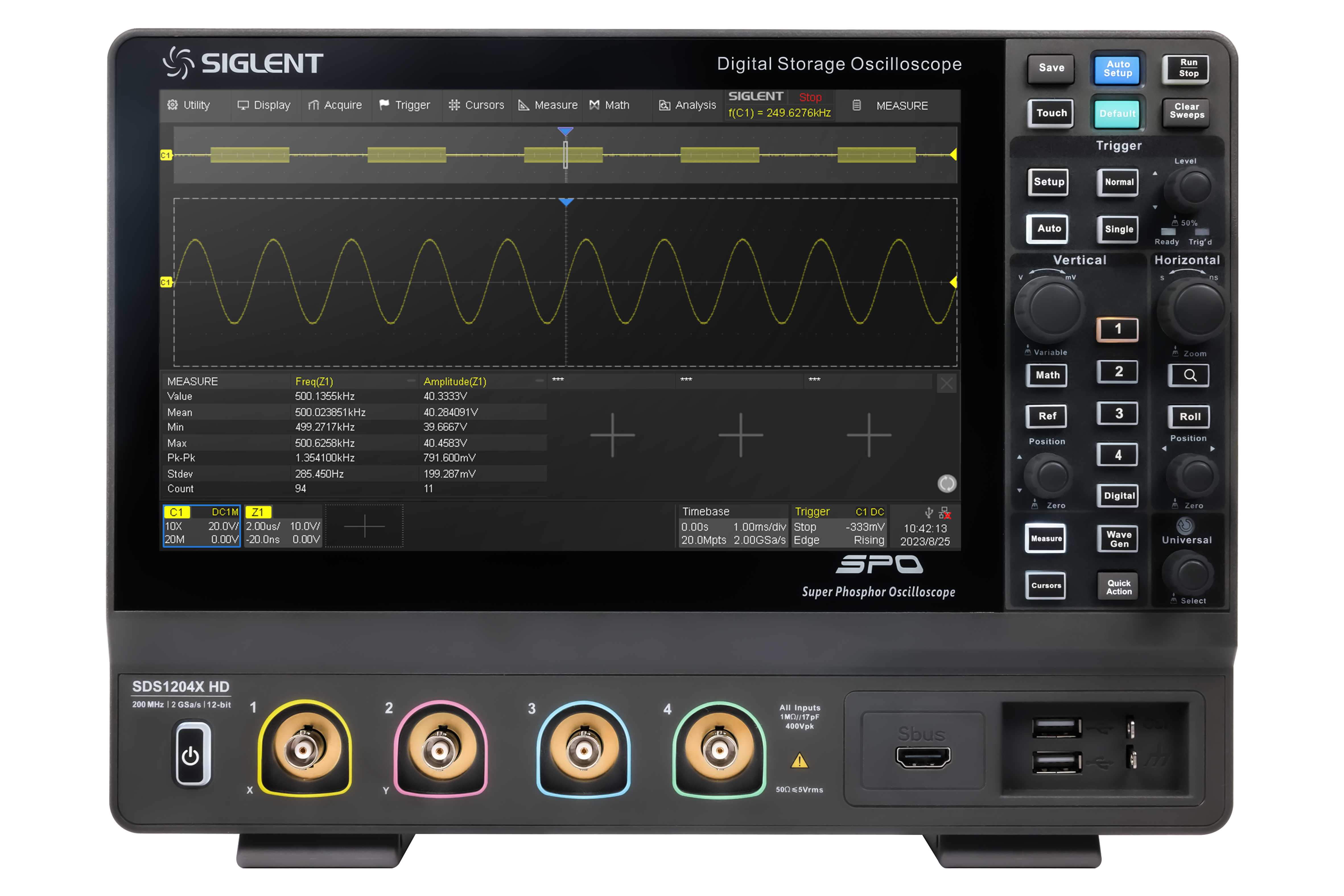 Siglent SDS1102X HD 100Mhz 2 Kanallı 12 Bit Osiloskop