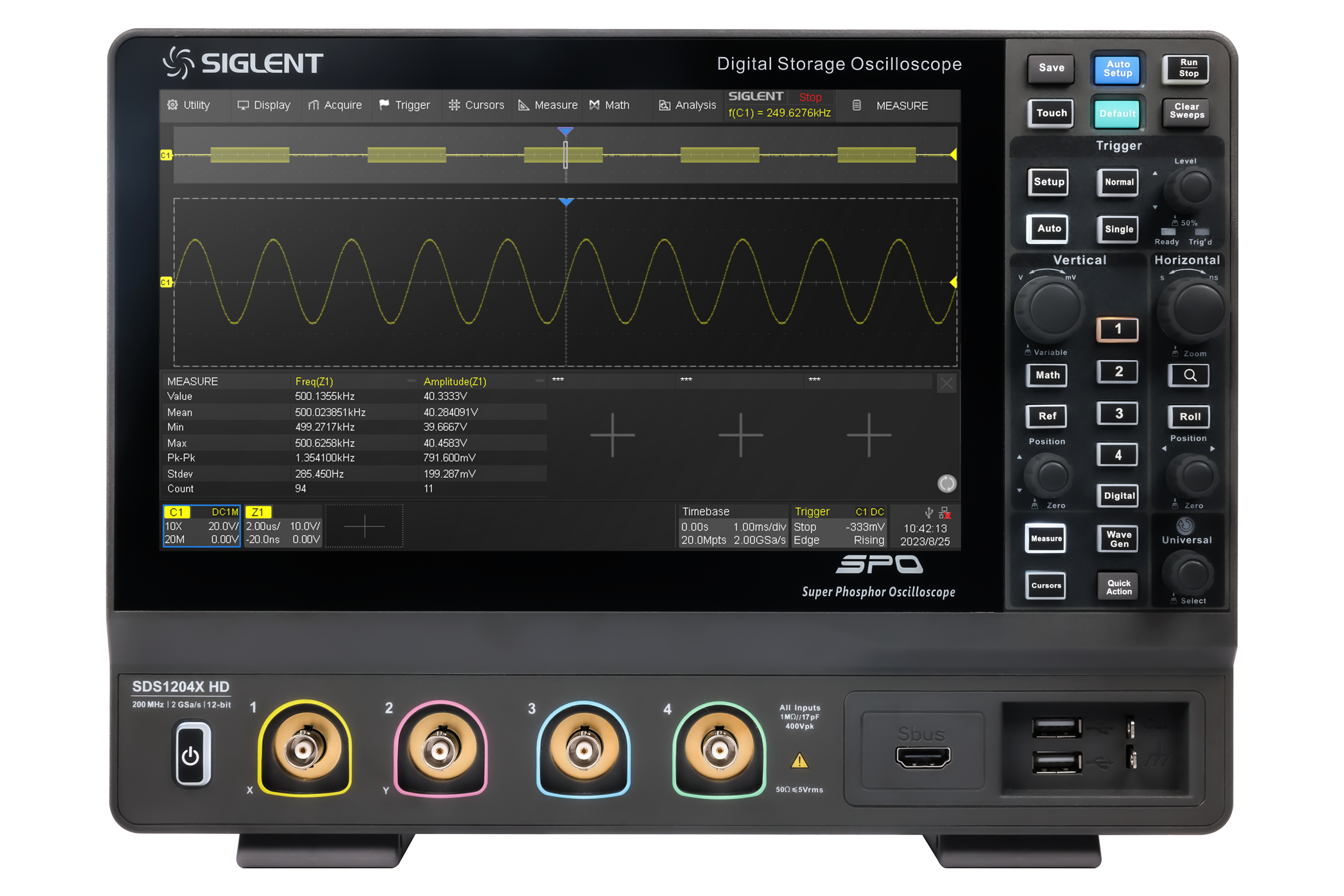 Siglent SDS1102X HD 100Mhz 2 Kanallı 12 Bit Osiloskop