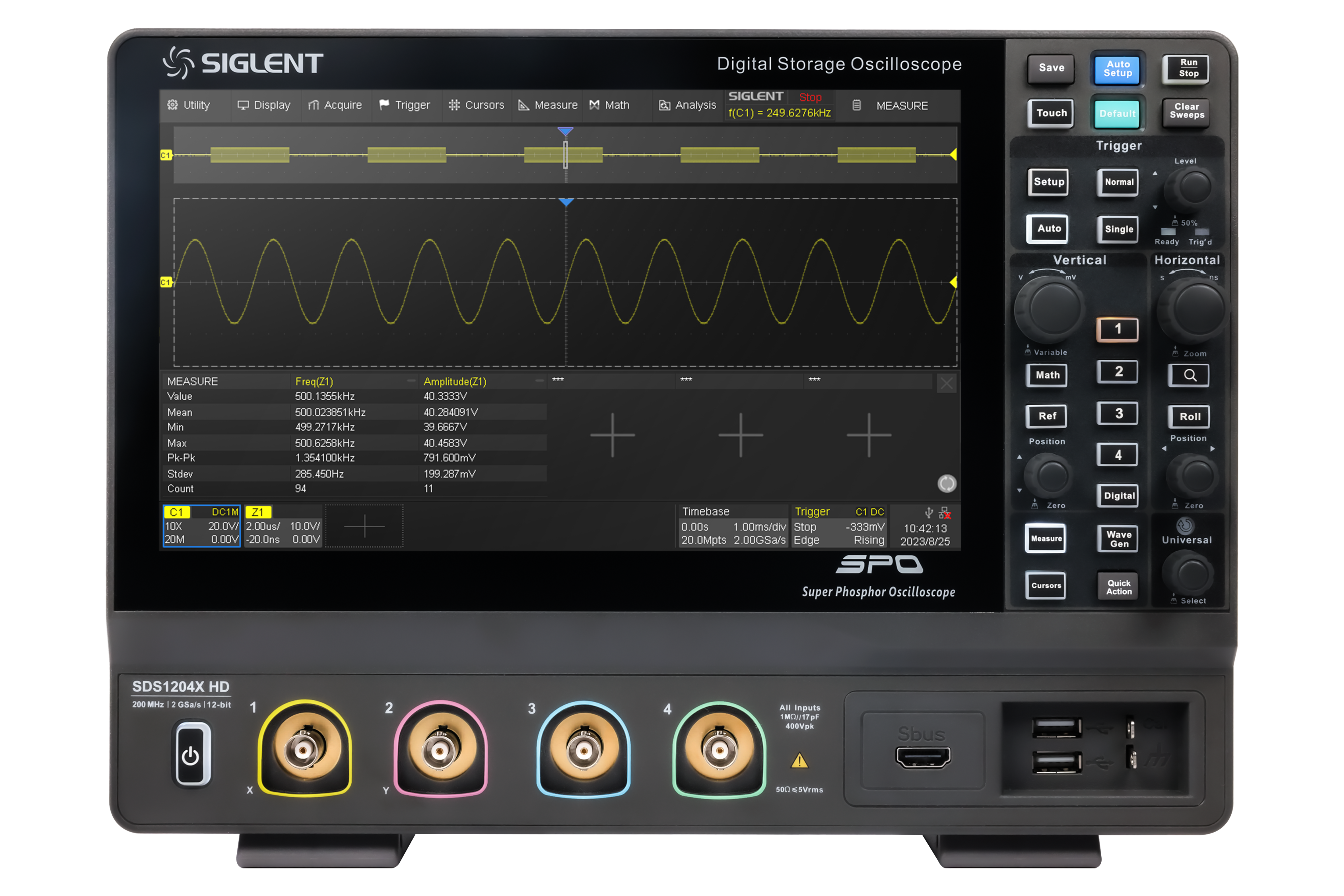 Siglent SDS1102X HD 100Mhz 2 Kanallı 12 Bit Osiloskop