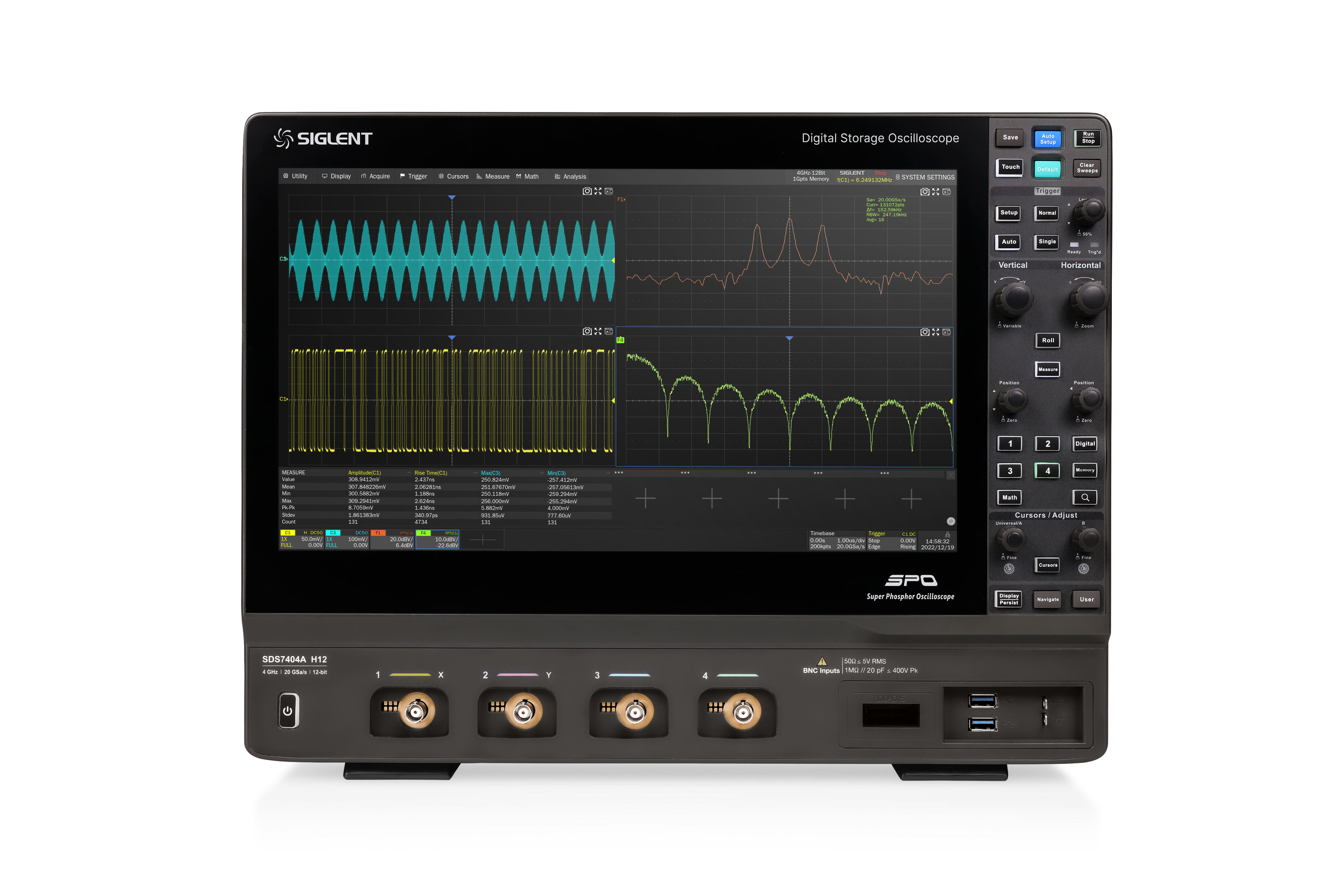 Siglent SDS7404A 4GHz 20Gs/s 500Mpts 4 Kanallı Osiloskop