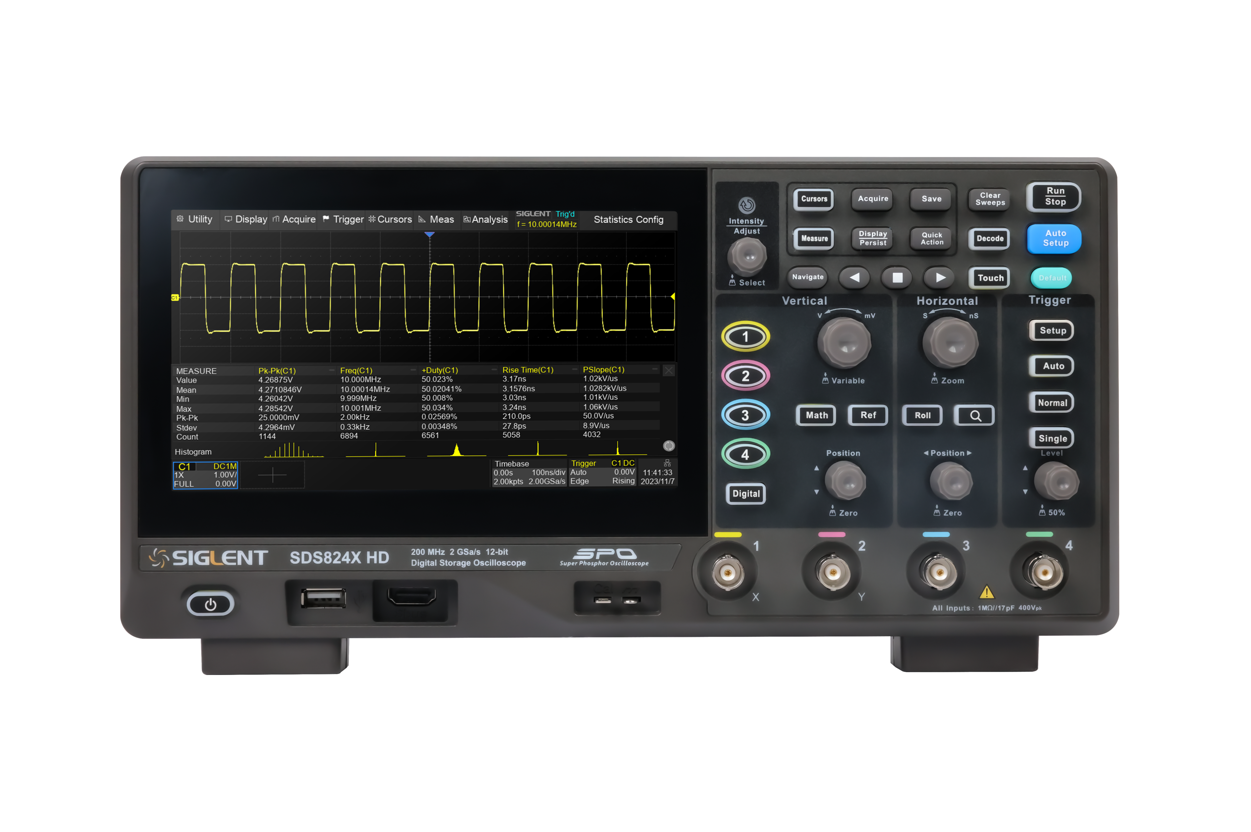 Siglent SDS802X HD 70 MHz 2 Kanallı Osiloskop
