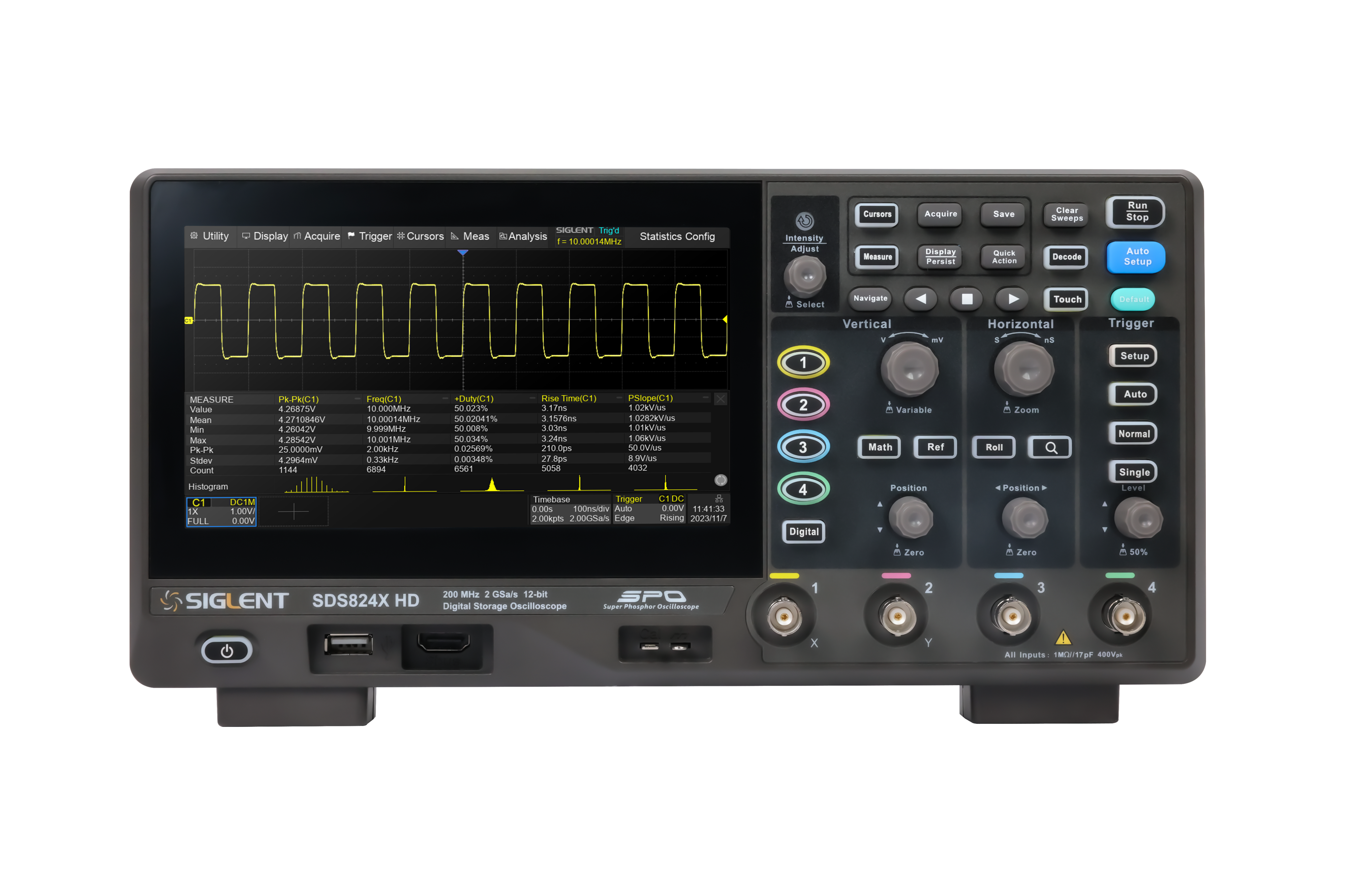 Siglent SDS802X HD 70 MHz 2 Kanallı Osiloskop