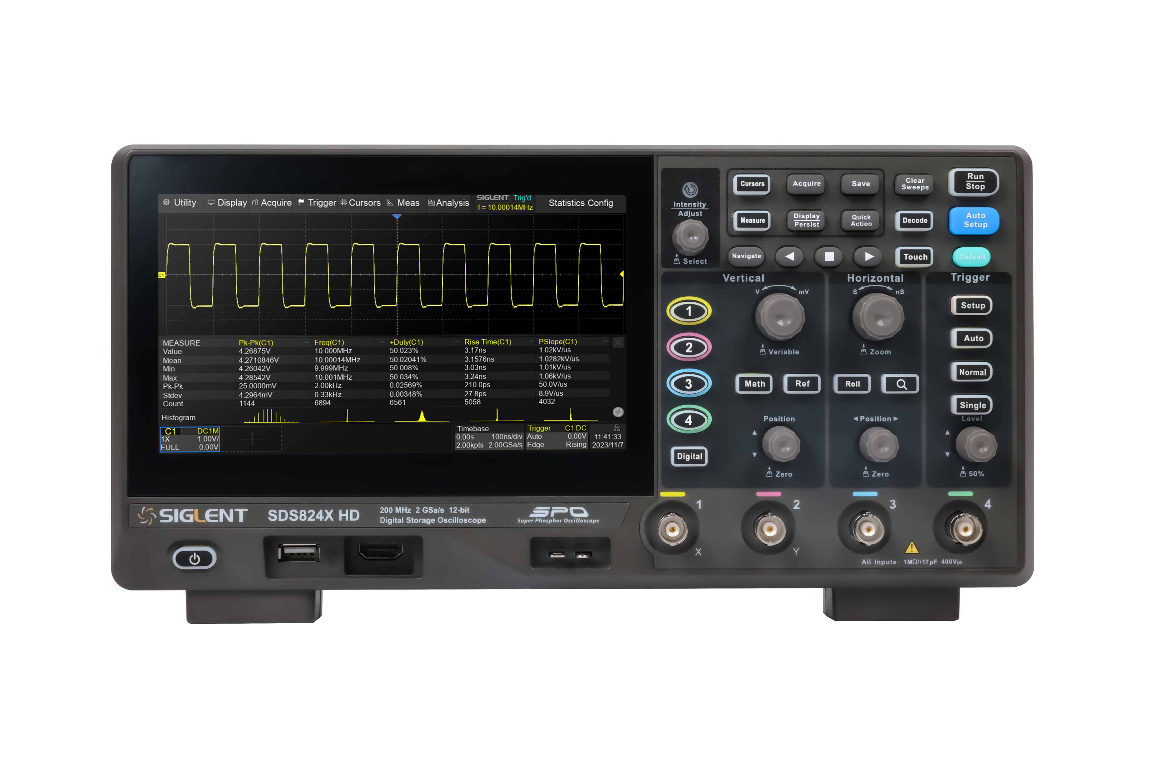 Siglent SDS802X HD 70 MHz 2 Kanallı Osiloskop