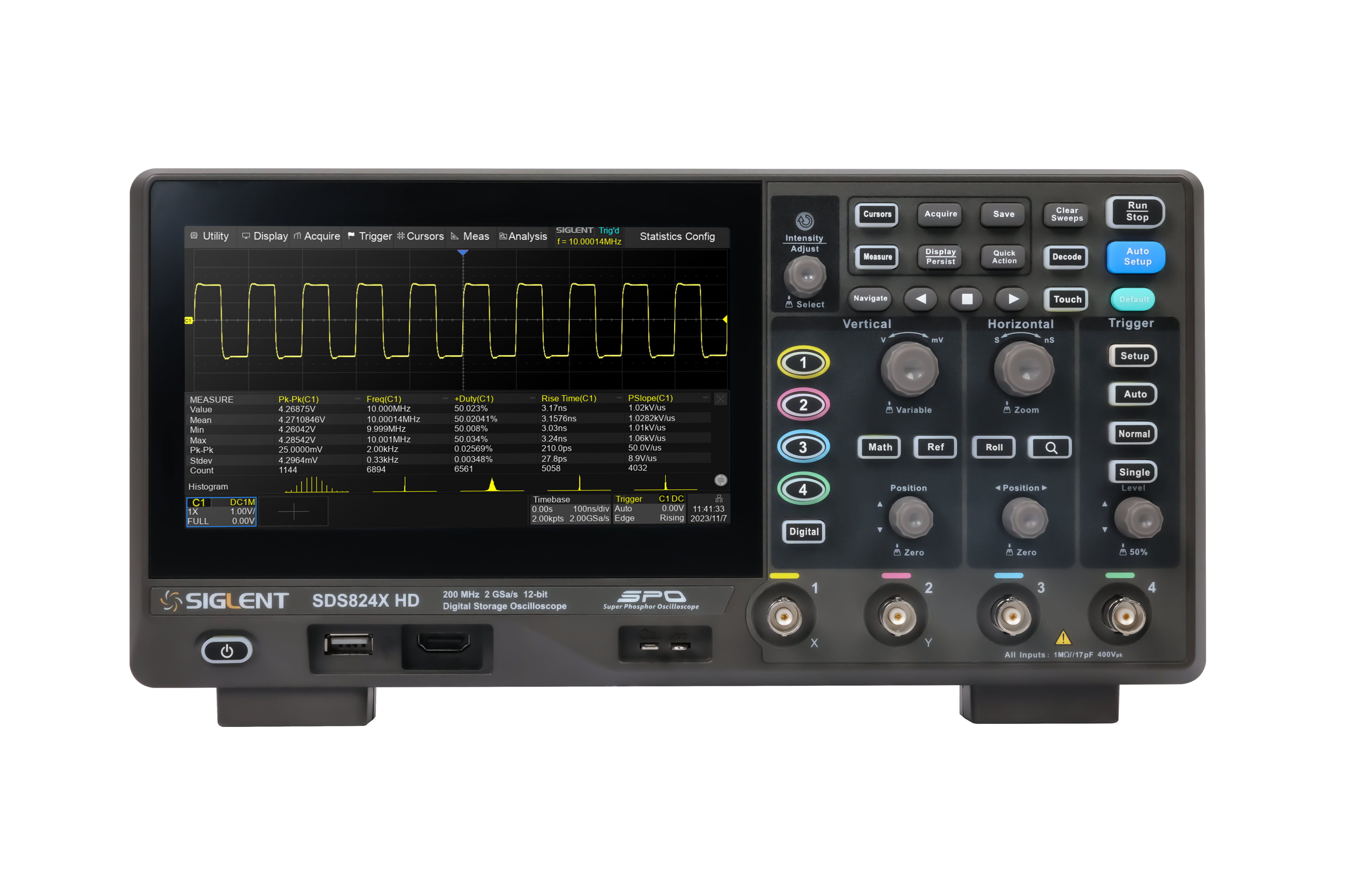 Siglent SDS802X HD 70 MHz 2 Kanallı Osiloskop