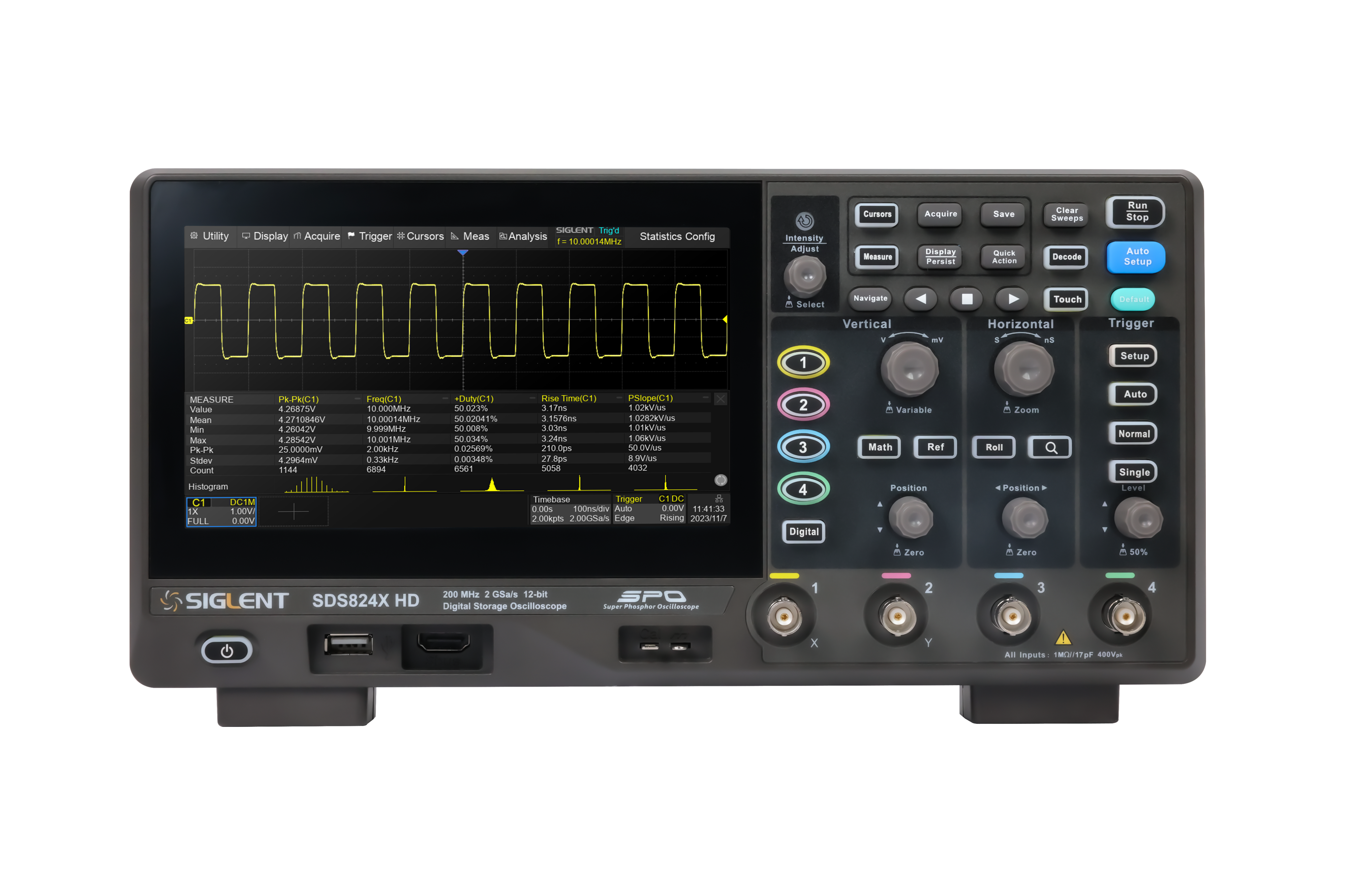 Siglent SDS802X HD 70 MHz 2 Kanallı Osiloskop