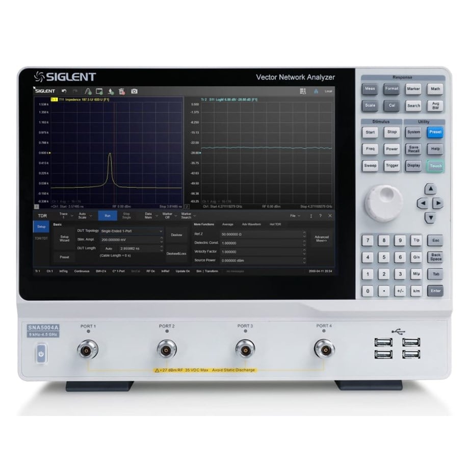 SIGLENT SNA5004A Vektör Ağ Analizörü 4 port, 4.5GHz