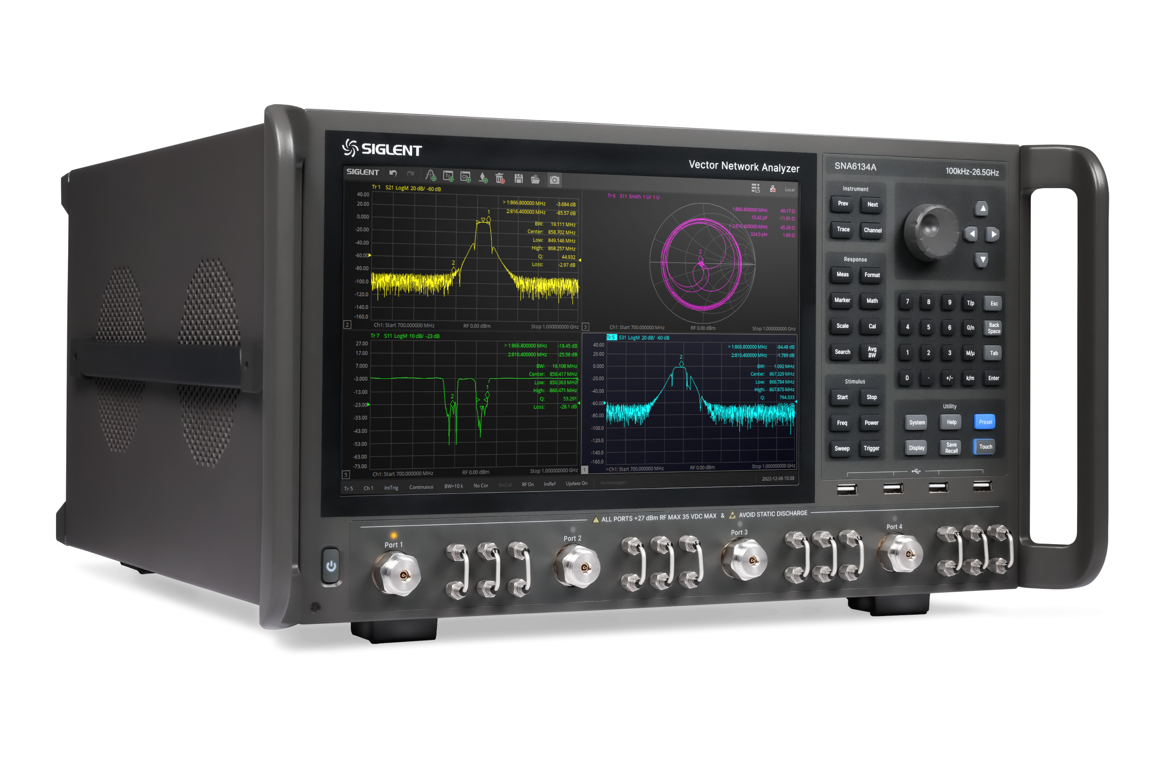 Siglent SNA6034A 100 kHz ile 26,5 GHz 4 port Vektör Network Analizör