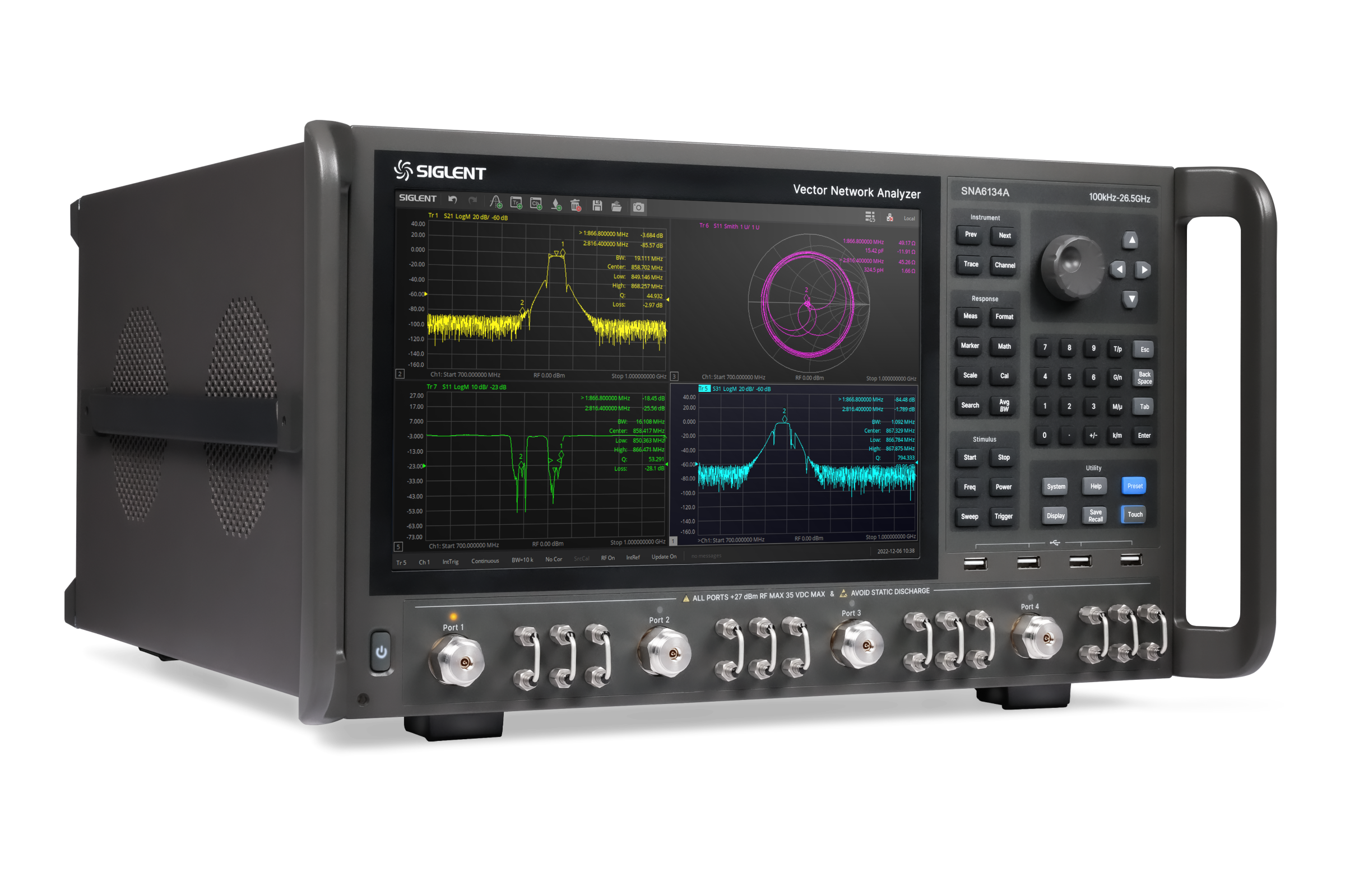 Siglent SNA6034A 100 kHz ile 26,5 GHz 4 port Vektör Network Analizör