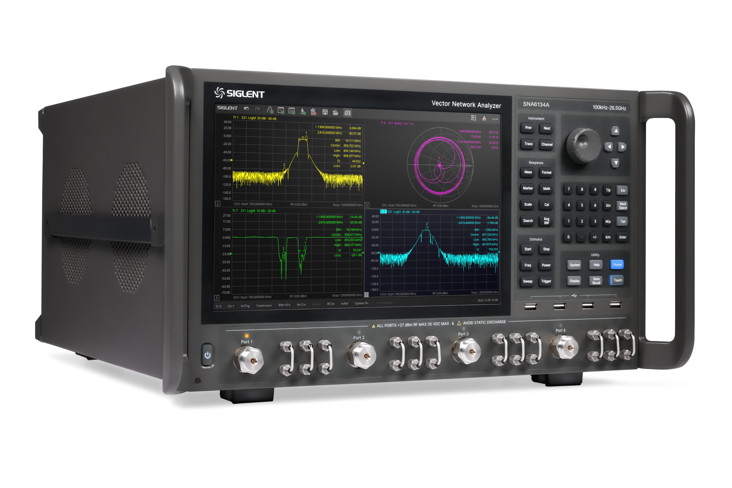 Siglent SNA6034A 100 kHz ile 26,5 GHz 4 port Vektör Network Analizör
